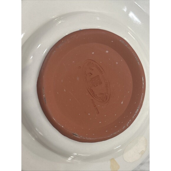 Vintage Mackenzie-Childs Rose Cottage Wide Rim Bowl & 7” Plate Garden Party Lux - Picture 4 of 6